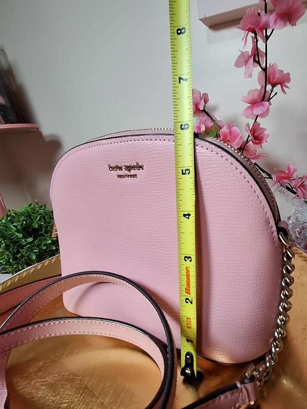 Kate Spade New York Pink Pebbled Leather Crossbody