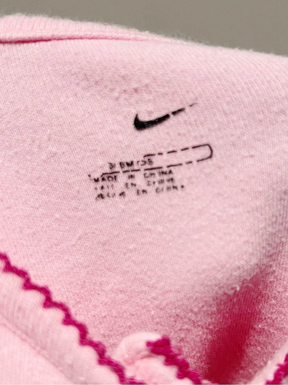 Nike size months