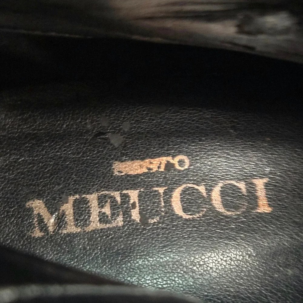 Sesto Meucci Farrel Embroidered Bootie Womens 8.5 Black Suede Embroidered