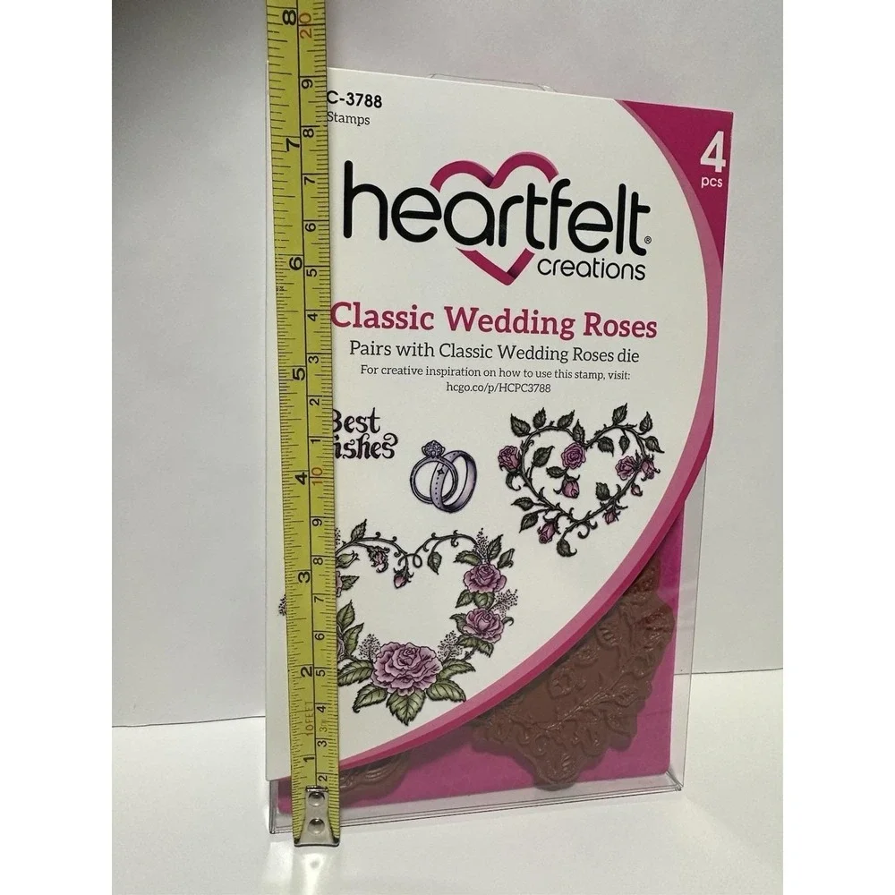 Heartfelt Creations Classic Wedding Roses – Cling Stamps & Craft Dies – Lot of 2