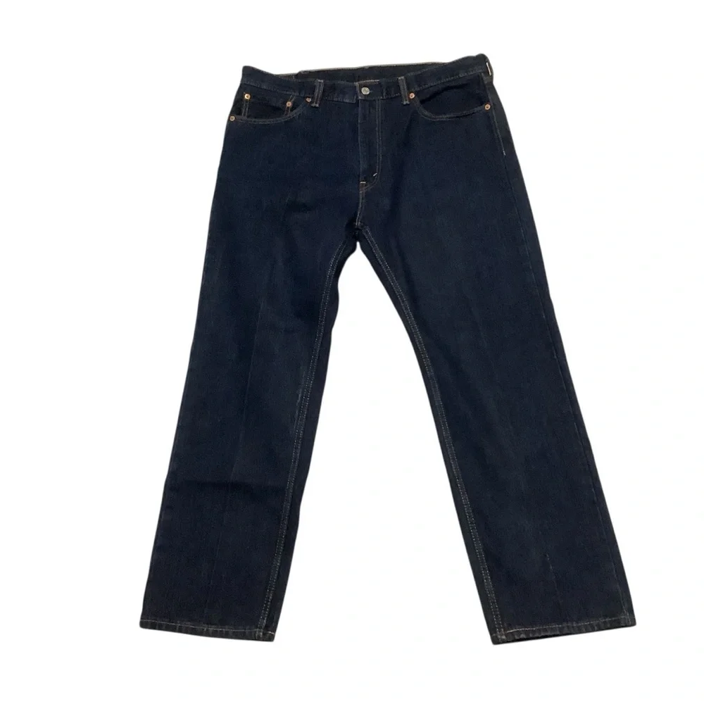 Levi’s 505 Regular Fit Jeans Sz 38W 30L Dark Blue