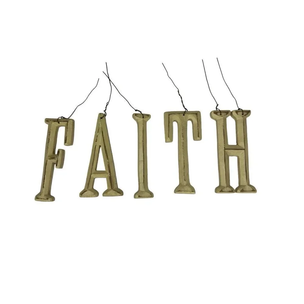 ‘FAITH’ letters baskets