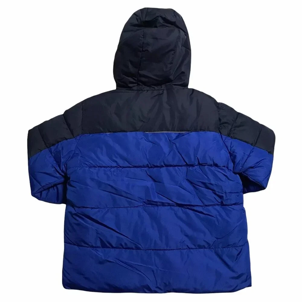 Wonder Nation‎ Boys Hooded Jacket Size 8 (M) Husky Blue/Black Fleece Lining