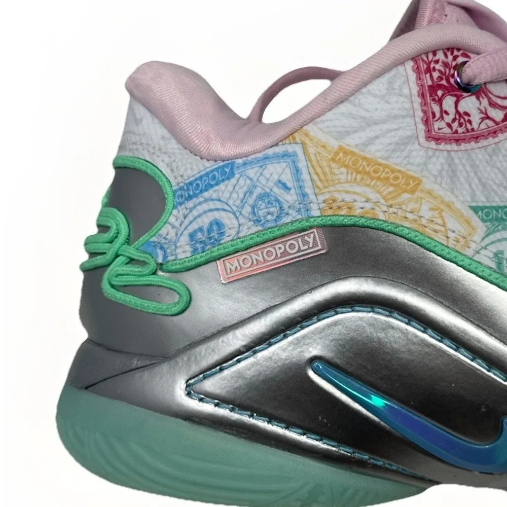 Nike LeBron 22 XXII Monopoly Currency White Multi Men's Size 9 NWOB FZ1097-100