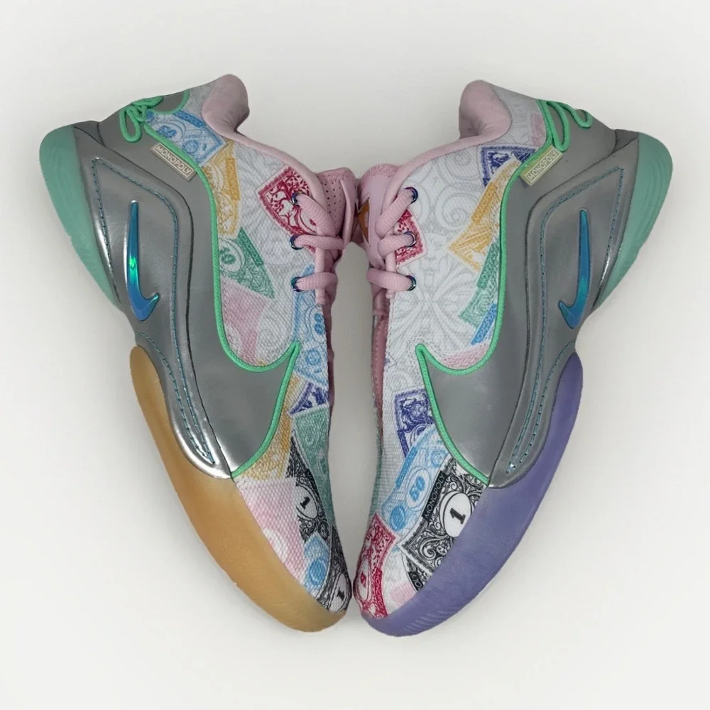 Nike LeBron 22 XXII Monopoly Currency White Multi Men's Size 9 NWOB FZ1097-100