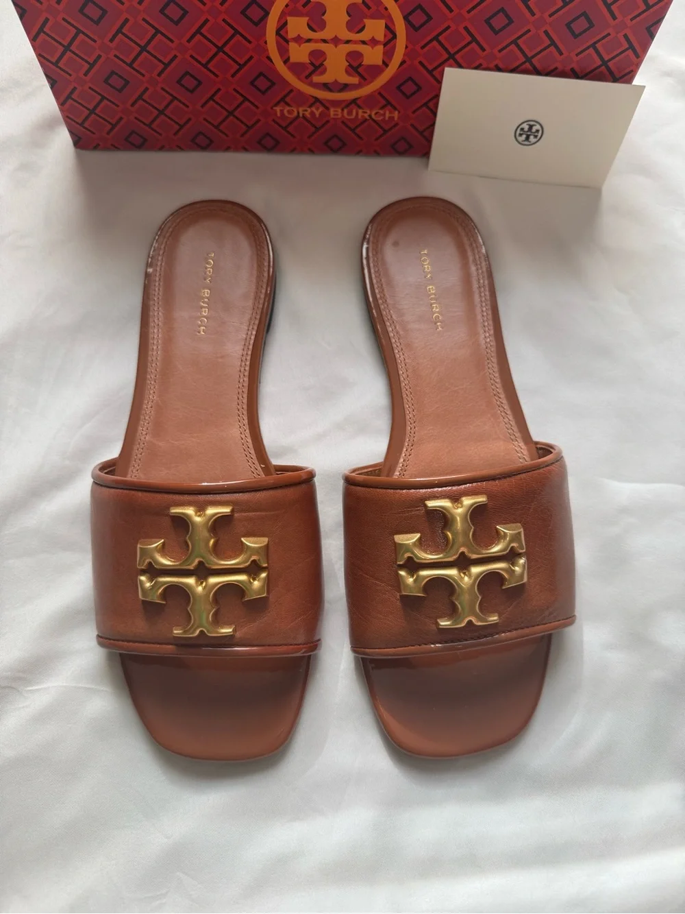 Tory Burch Brown Eleonor Slide Sandals