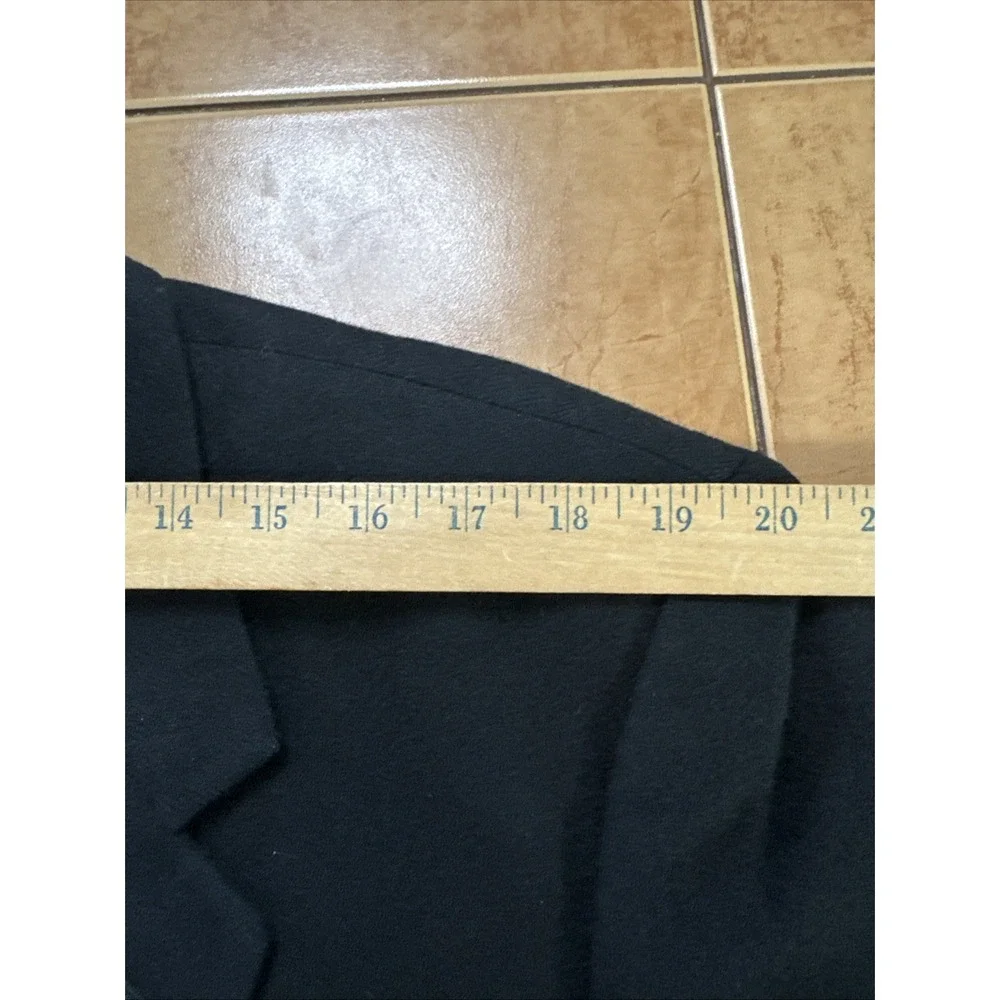 Brooks Brothers Sport Coat Mens Sz 46L Black Camel Hair USA Made Blazer Jacket