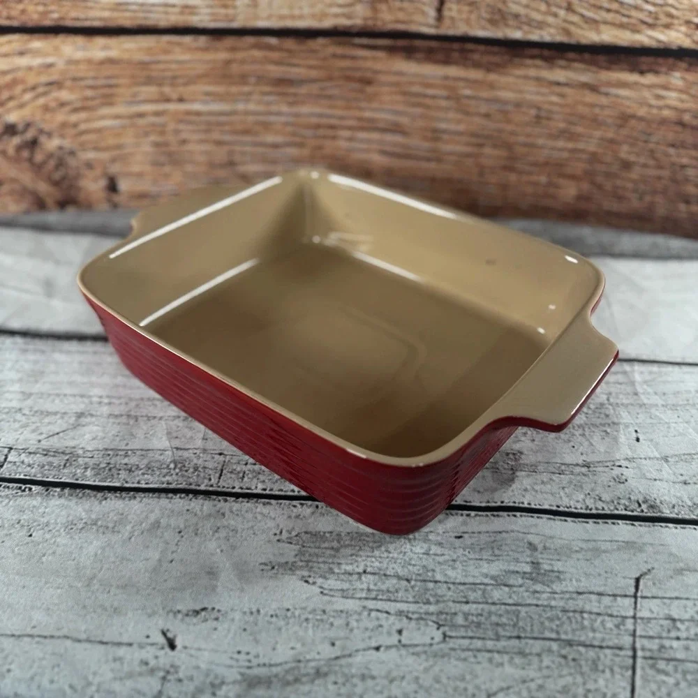 Brandani Red Ceramic Casserole Dish 10