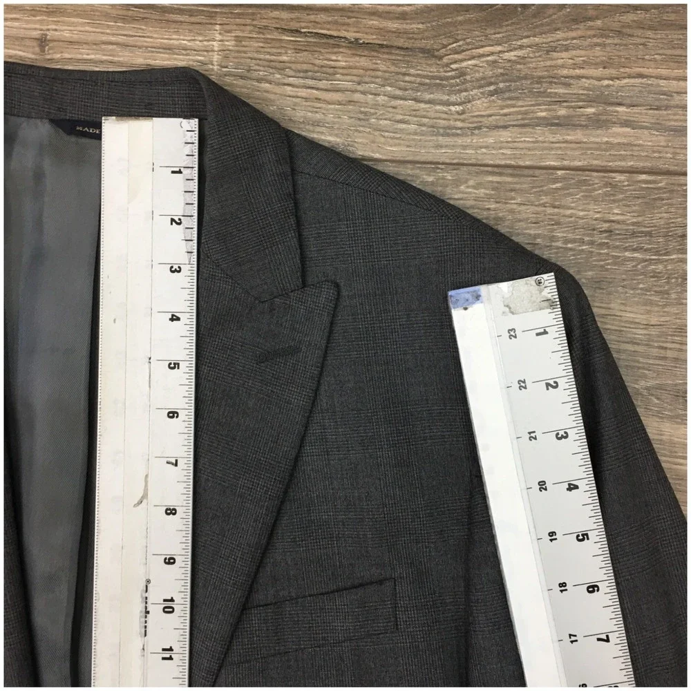 BANANA REPUBLIC Mens Blazer Sport Coat‎ Casual Jacket Size 44R Gray Wool Suit
