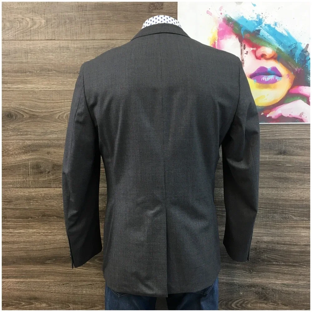 BANANA REPUBLIC Mens Blazer Sport Coat‎ Casual Jacket Size 44R Gray Wool Suit