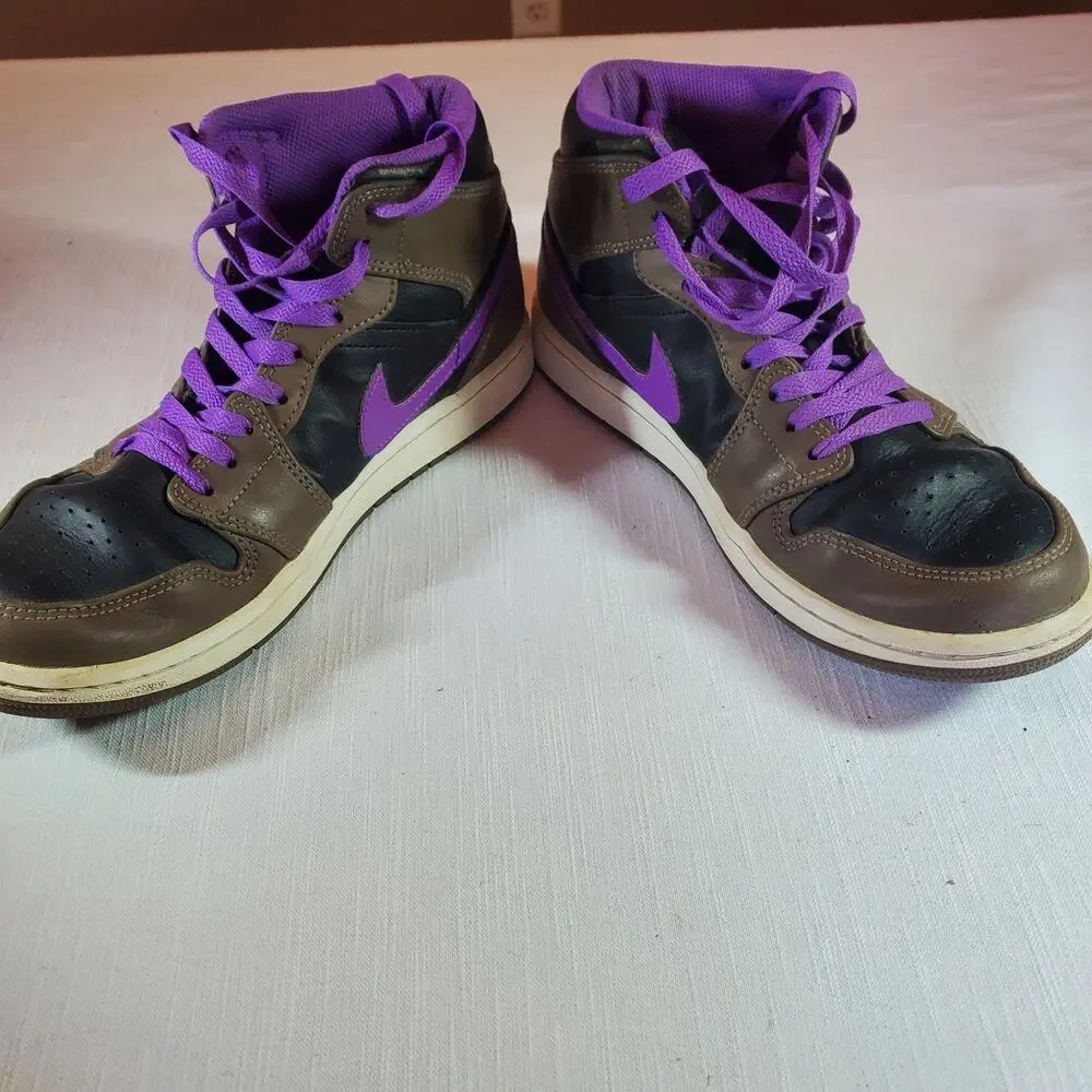 Nike Air Jordan 1 Mid Palomino Wild Berry Brown Black DQ8426-215 Mens Size 8