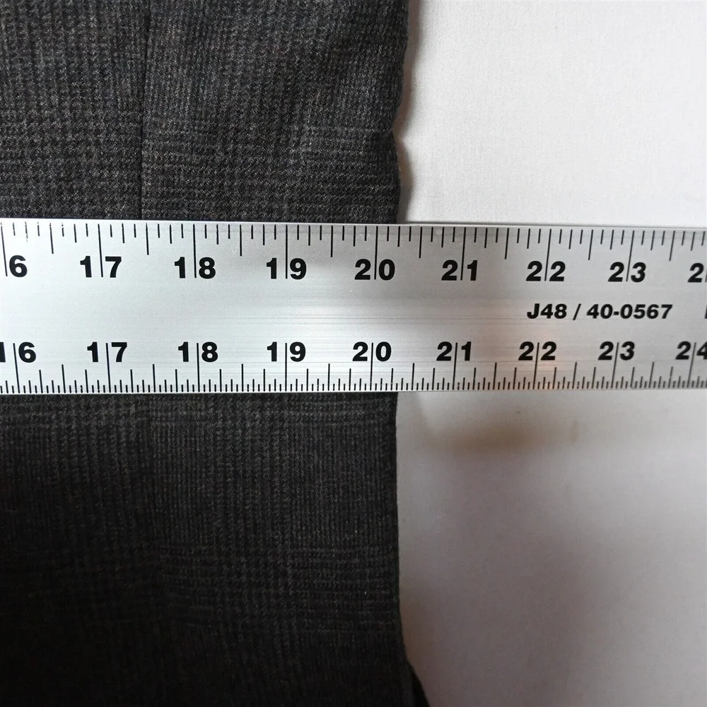NEW Deadstock Vtg USA Made 41L 42L Brown Check‎ Flannel Blazer Sport Coat Jacket