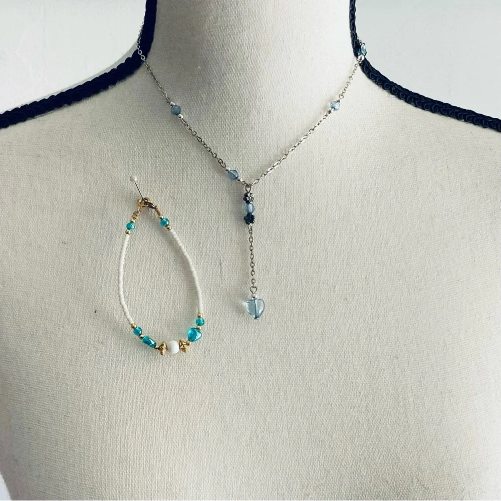 Vintage Girls Fashion Jewelry, The Children’s Place, Necklace and Bracelet.
