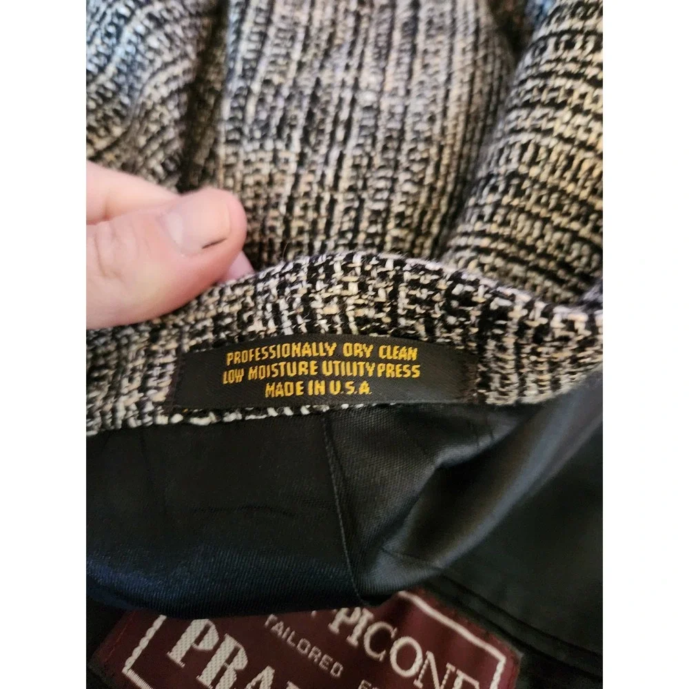 Vintage‎ Black and Tan Knit Blazer