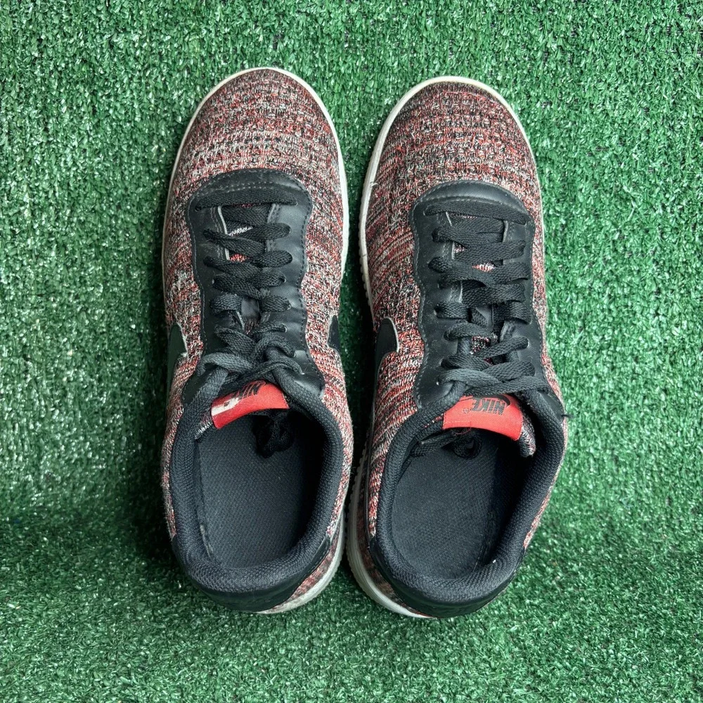 Nike Air Force 1 Flyknit 2.0 CI0051-600 Low Top Red‎ Black Sneakers Mens Size 11