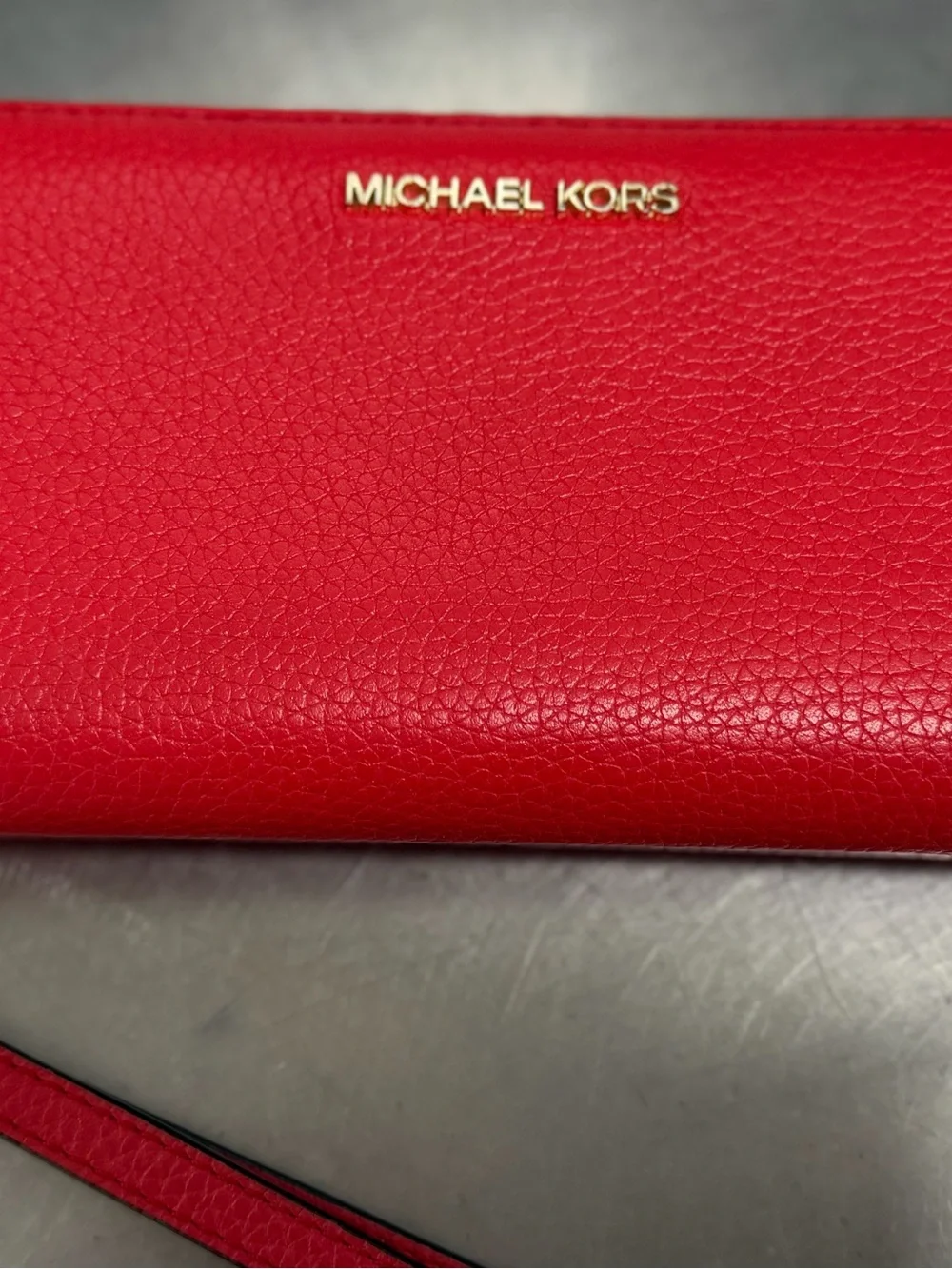 🔥Michael Kors Jet Set Continental Pebble Leather Travel Wallet🔥