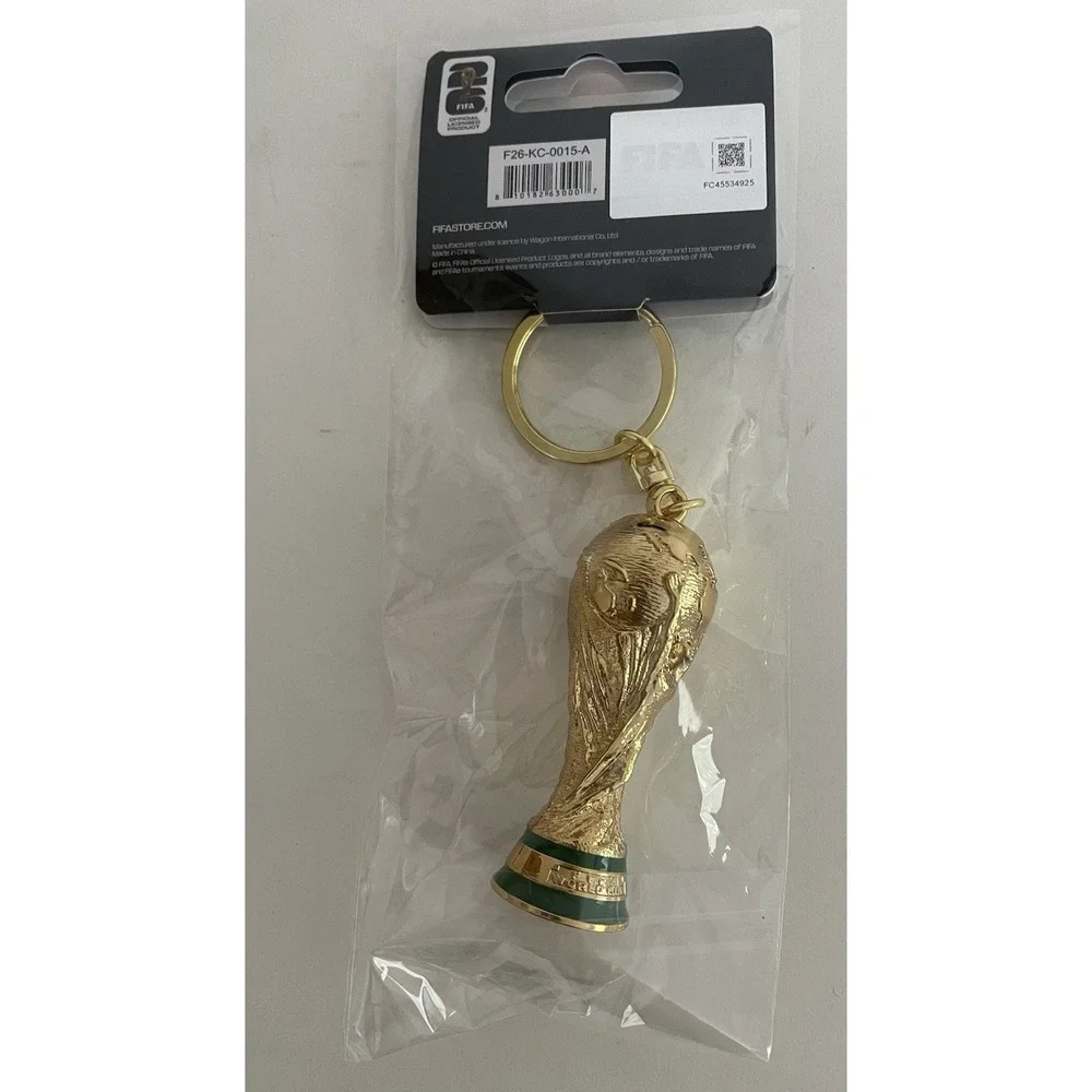FIFA World Cup 2026 Trophy Keychain Officially Licensed NEW Football Soccer