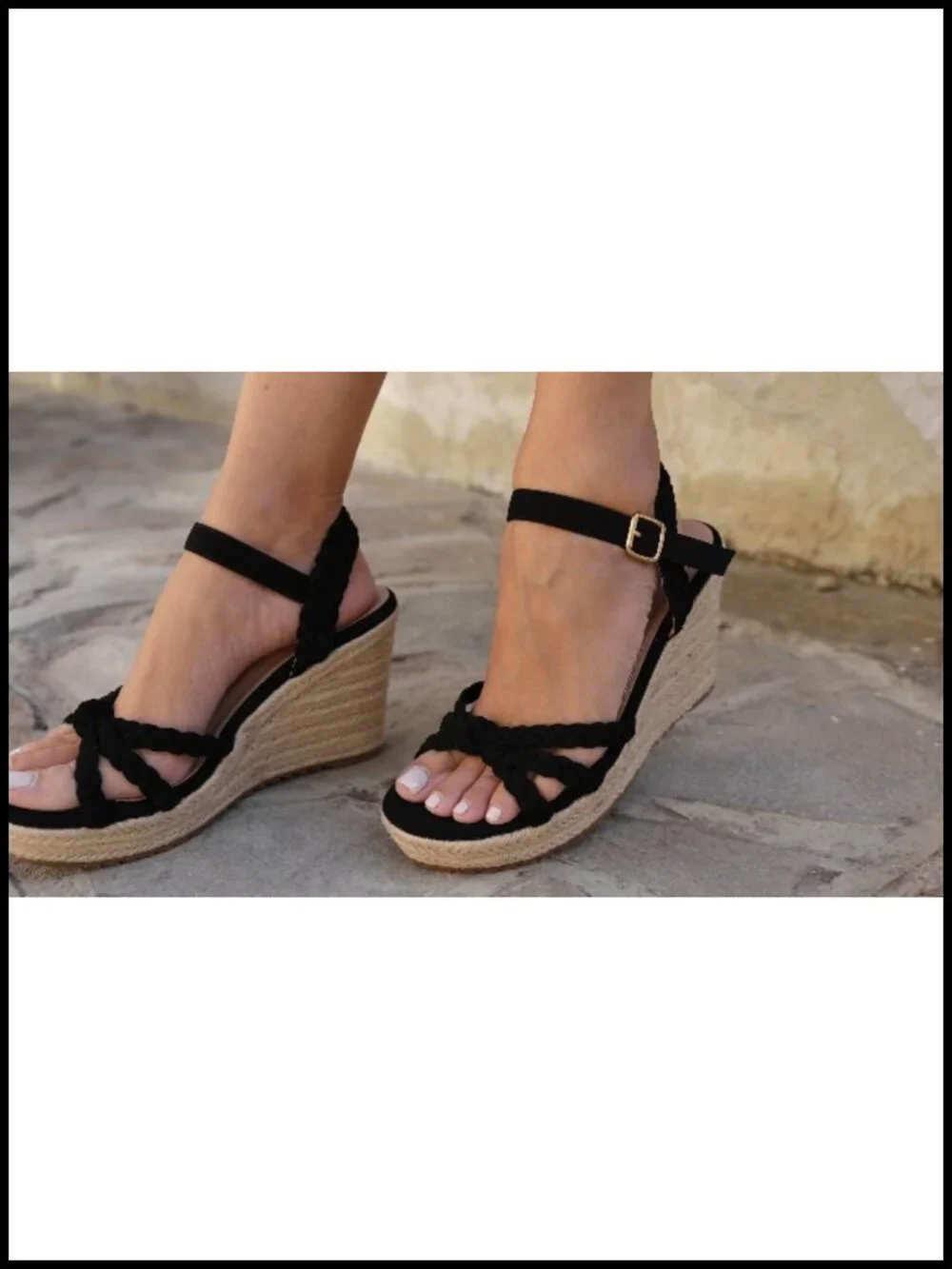N/A chic espadrille