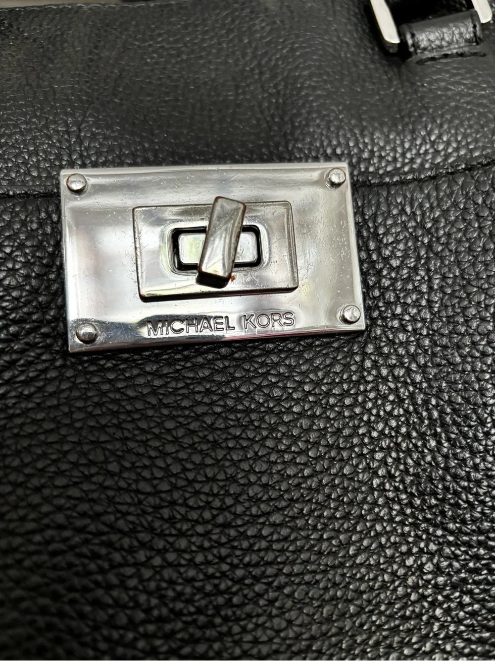 Michael Kors structured pebbled