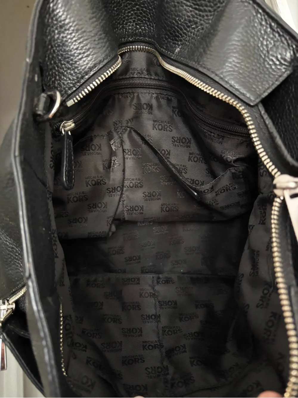 Michael Kors structured pebbled