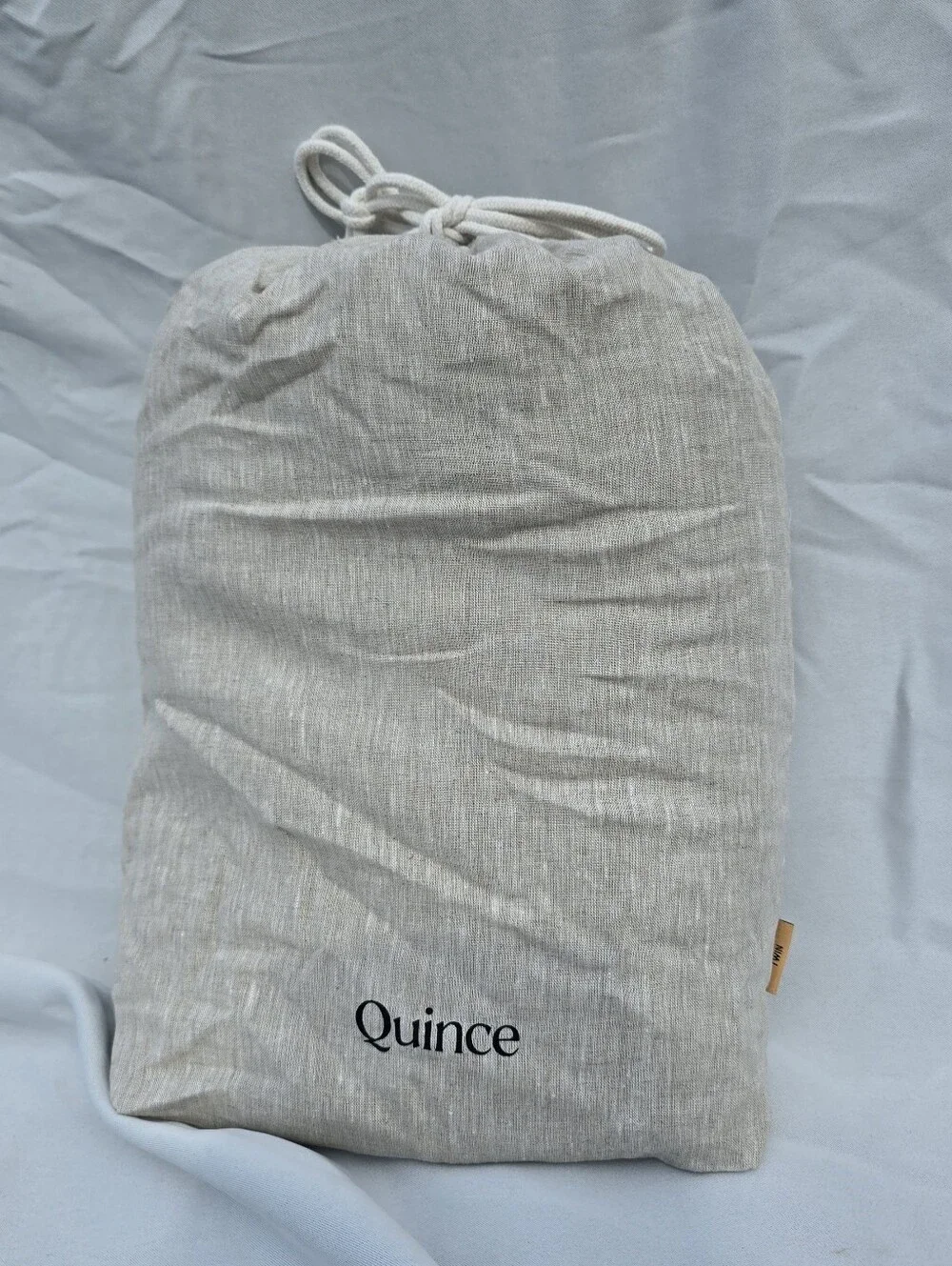 NWOT Quince European 100% Linen Duvet Cover Only Twin Natural Chambray