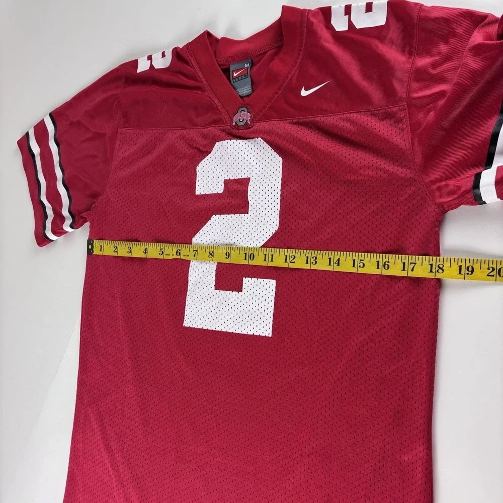Vintage Team Nike Ohio State Buckeyes Youth Medium Jersey Red Mesh Football