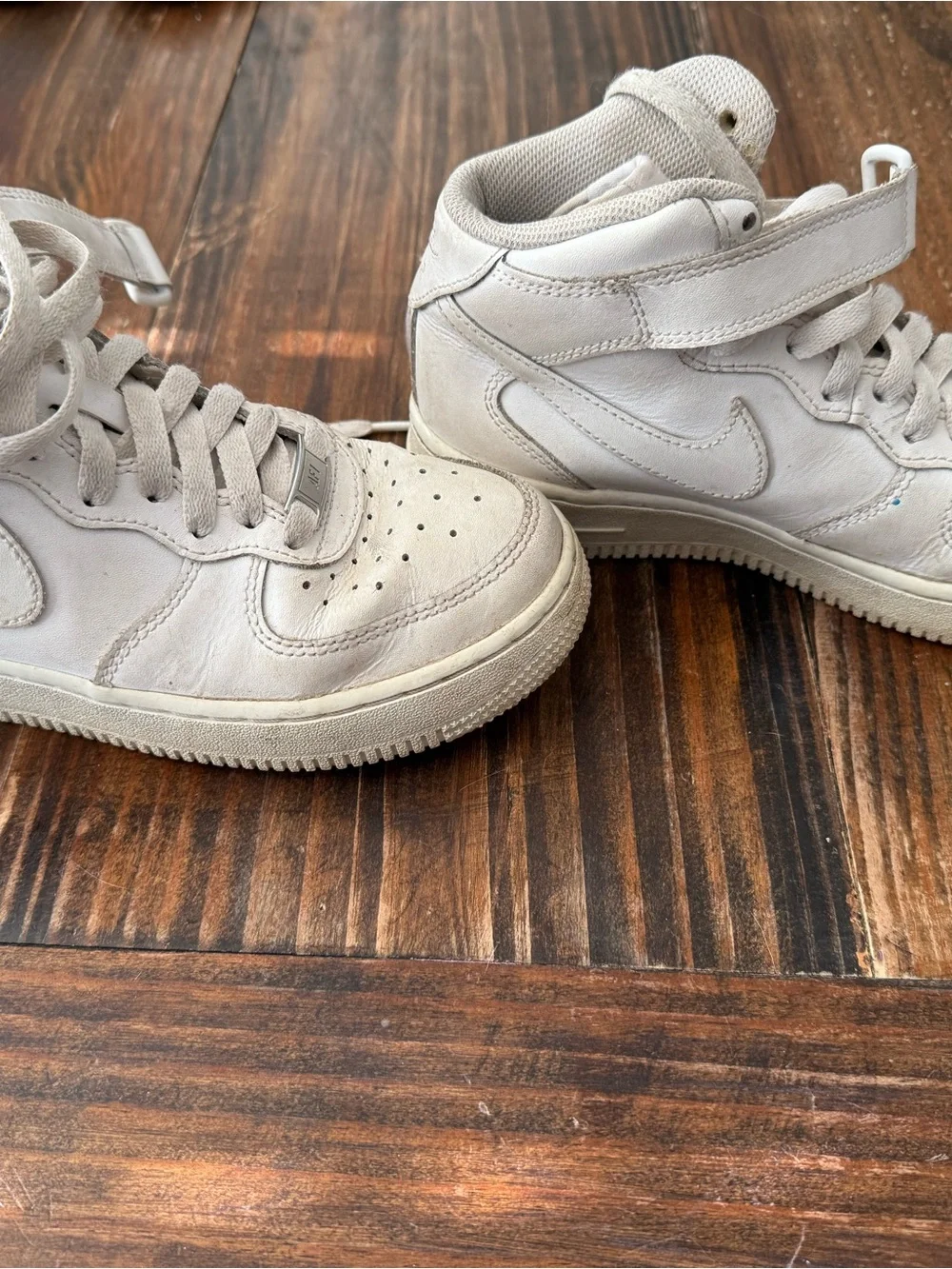 Nike Kids White High-Top Sneakers