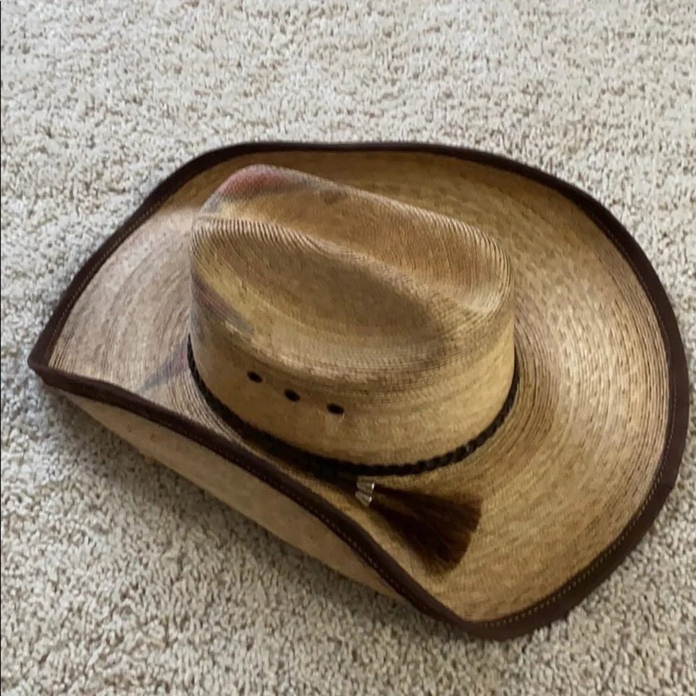 Texas Straw Hat Brown and Tan NWT