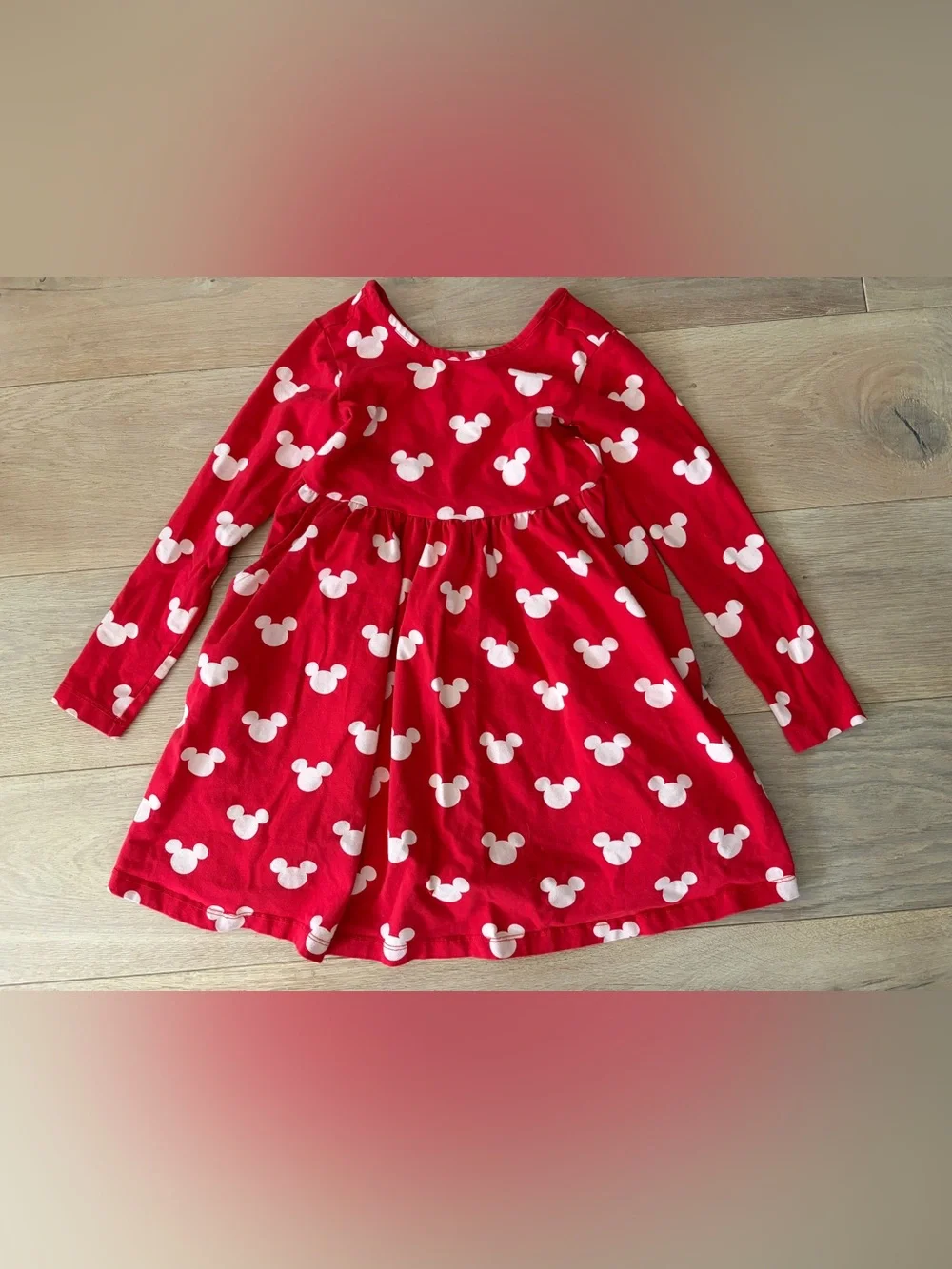 Hanna Andersson Disney Mickey twirl dress - size 6-7