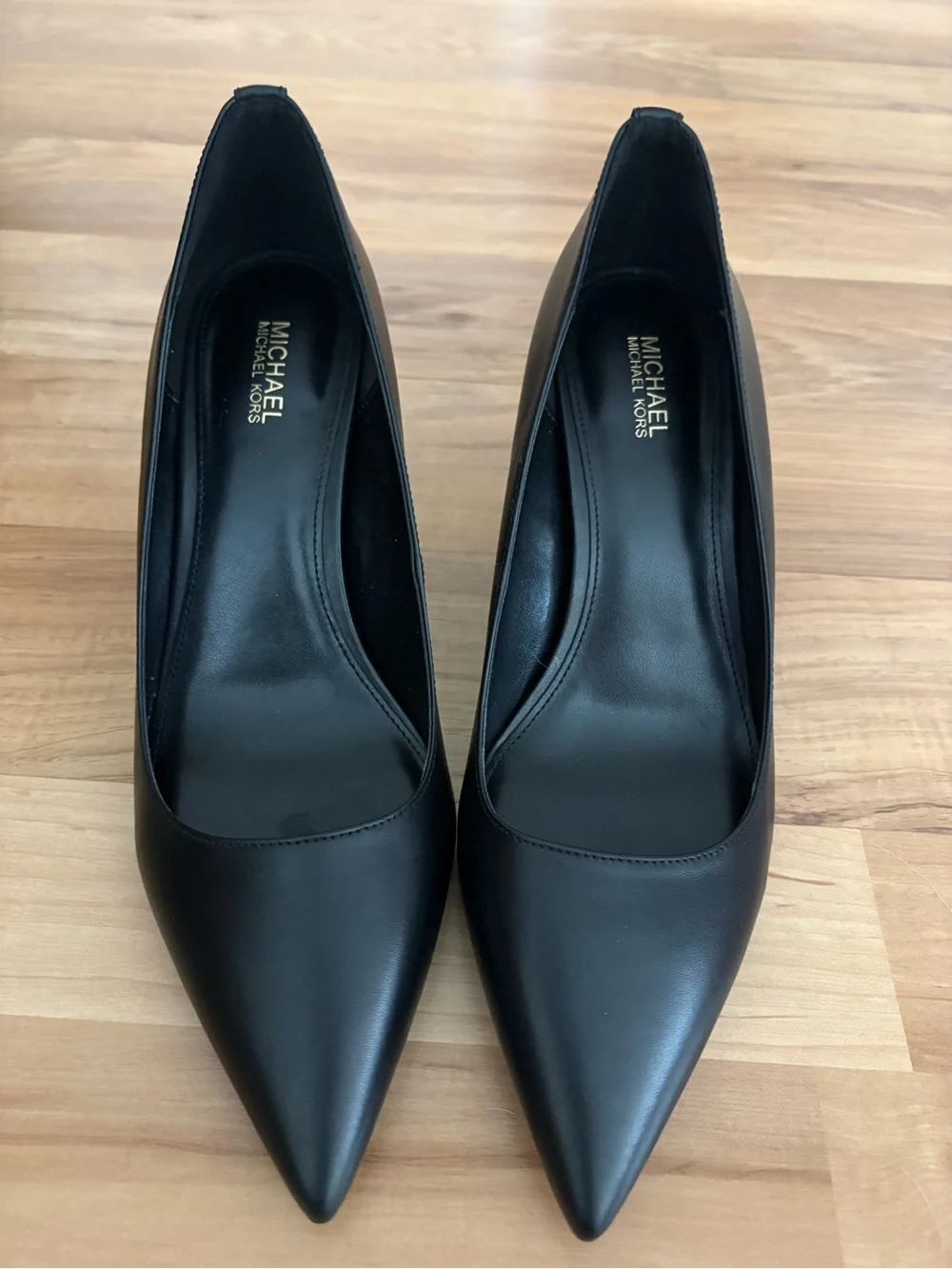 Michael by Michael Kors Black Pointed-Toe Women’s Pumps (Alina Flex)