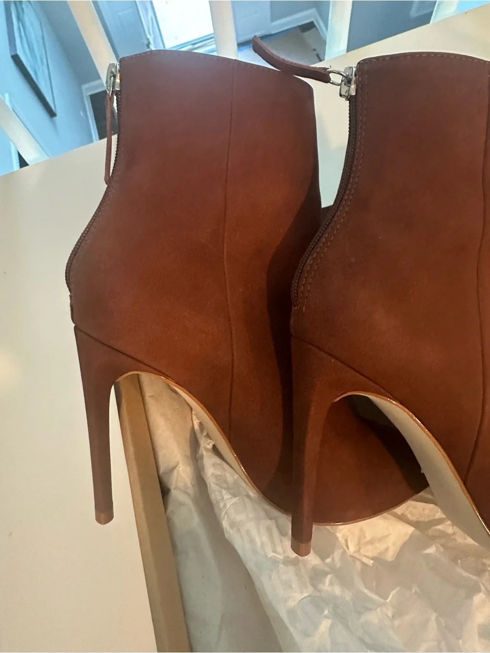 Steve Madden Chestnut Pointed-Toe Stiletto Ankle Boots