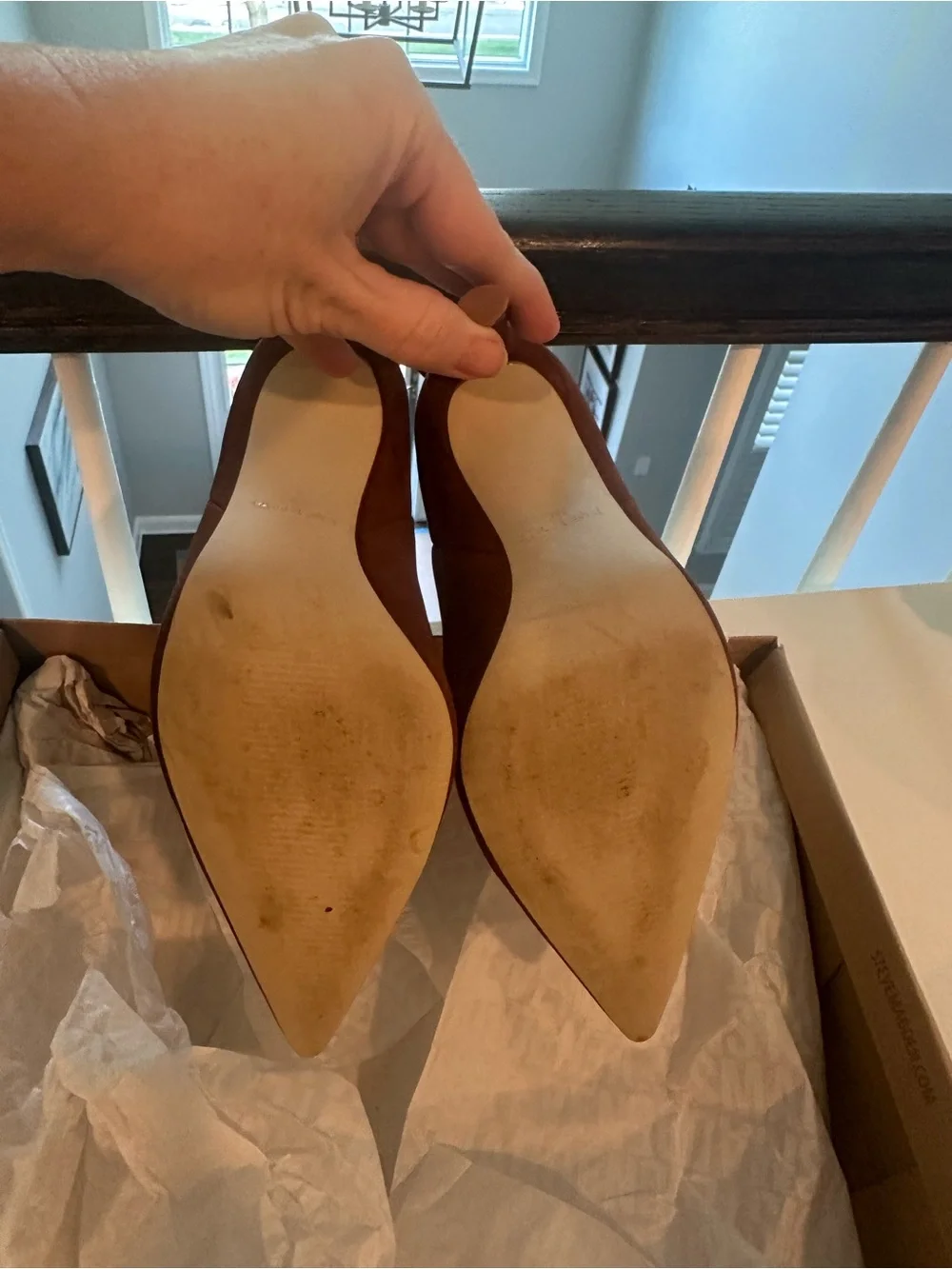 Steve Madden Chestnut Pointed-Toe Stiletto Ankle Boots