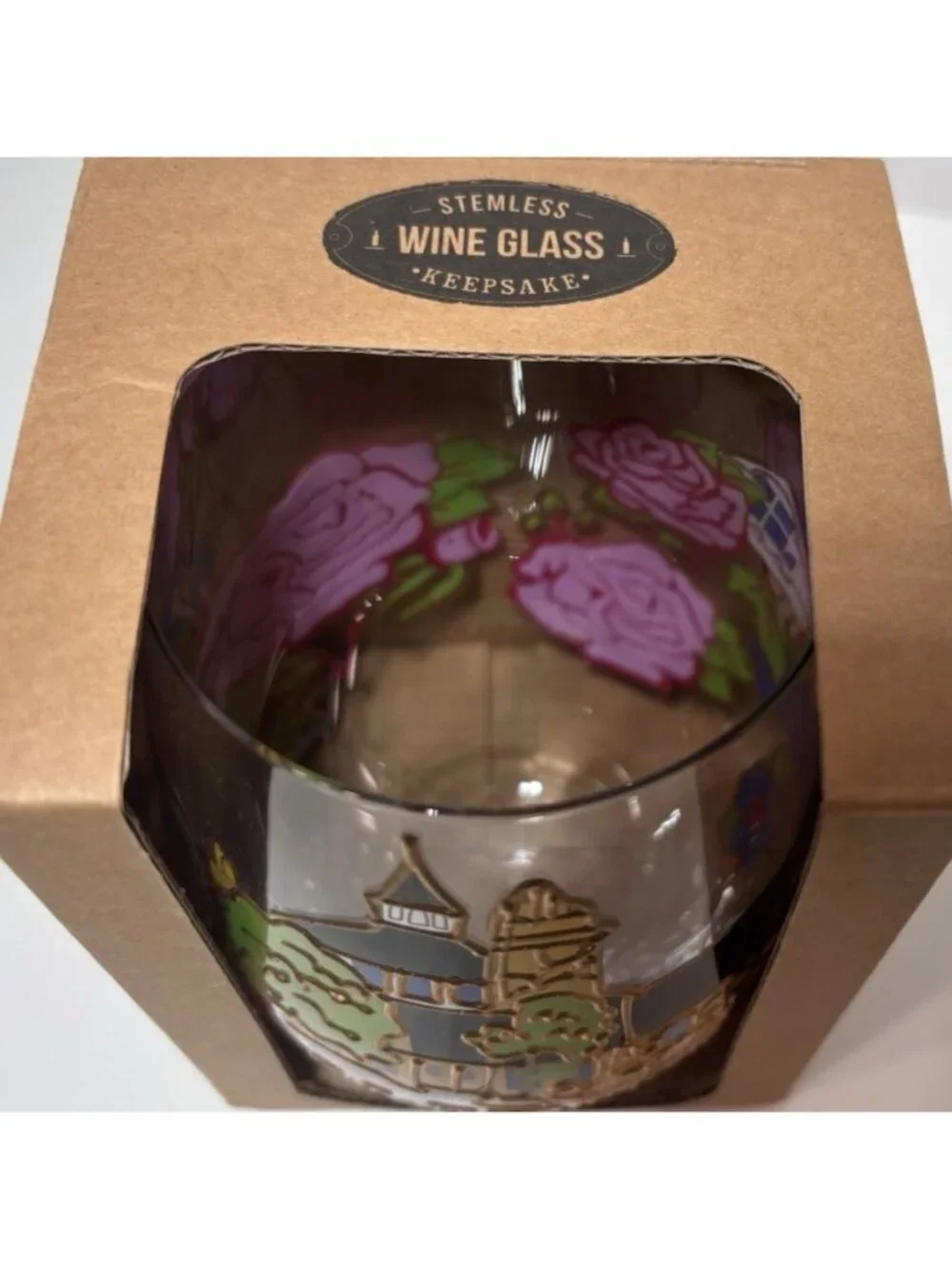 Madonna Inn Hotel Stemless Glass Wine Historic California Custom Gift Souvenir