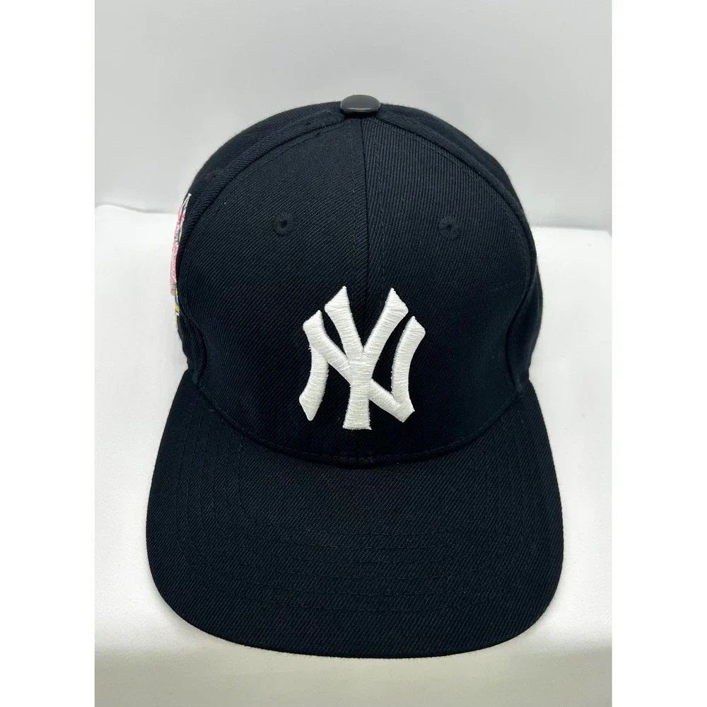 Pro Standard New York Yankees 1999 World Series Snapback Hat Black Pink Bottom