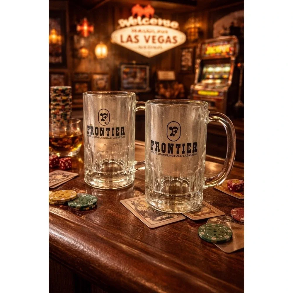 vtg glass‎ beer mugs 5