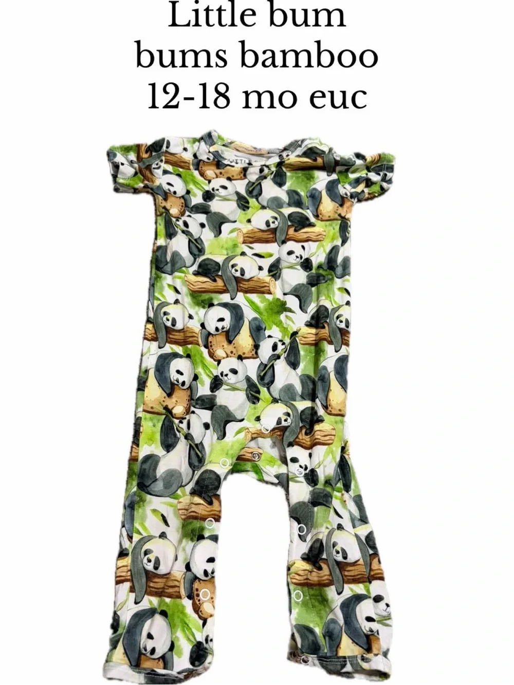 Little bum bums 12-18 month panda bamboo
