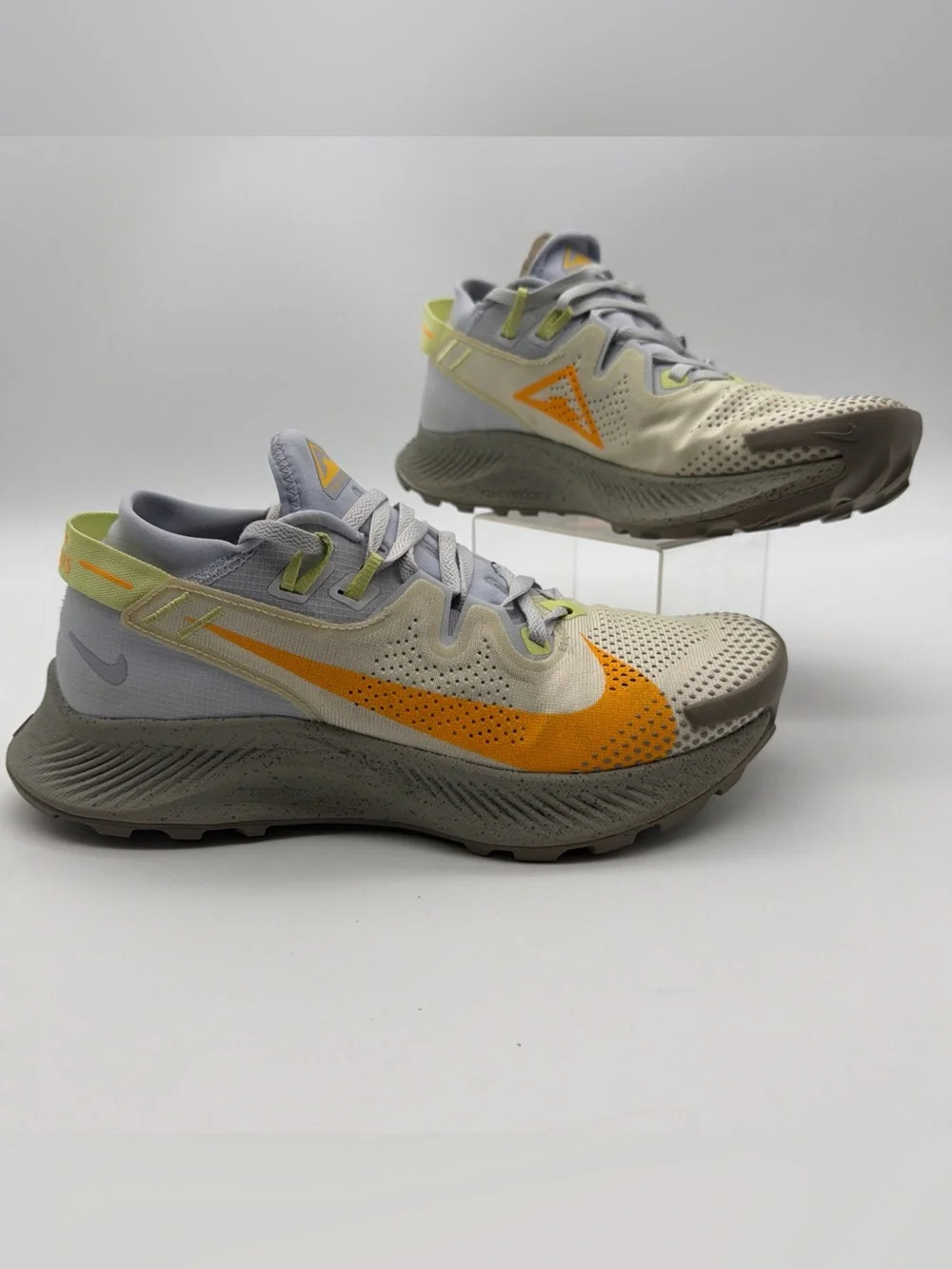 Nike Women's Pegasus Trail 2 Limelight Laser Orange Running Shoes Size 8.5