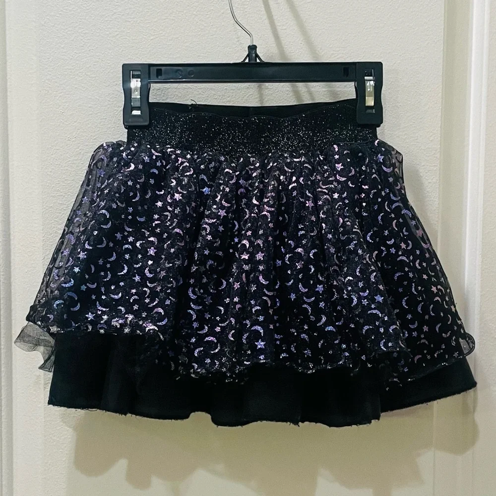 Spirit Halloween Black and Purple Moon and Stars Girls Tutu
