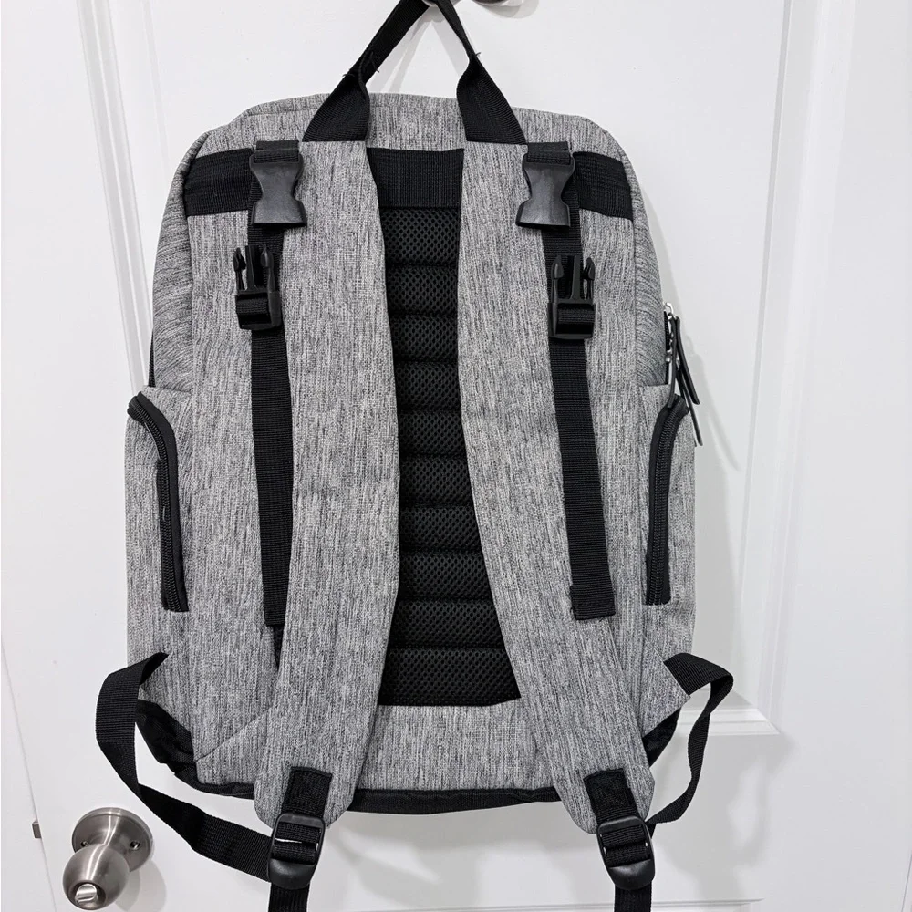 Eddie Bauer Diaper Backpack | Gray | Barely Used | Clean Interior