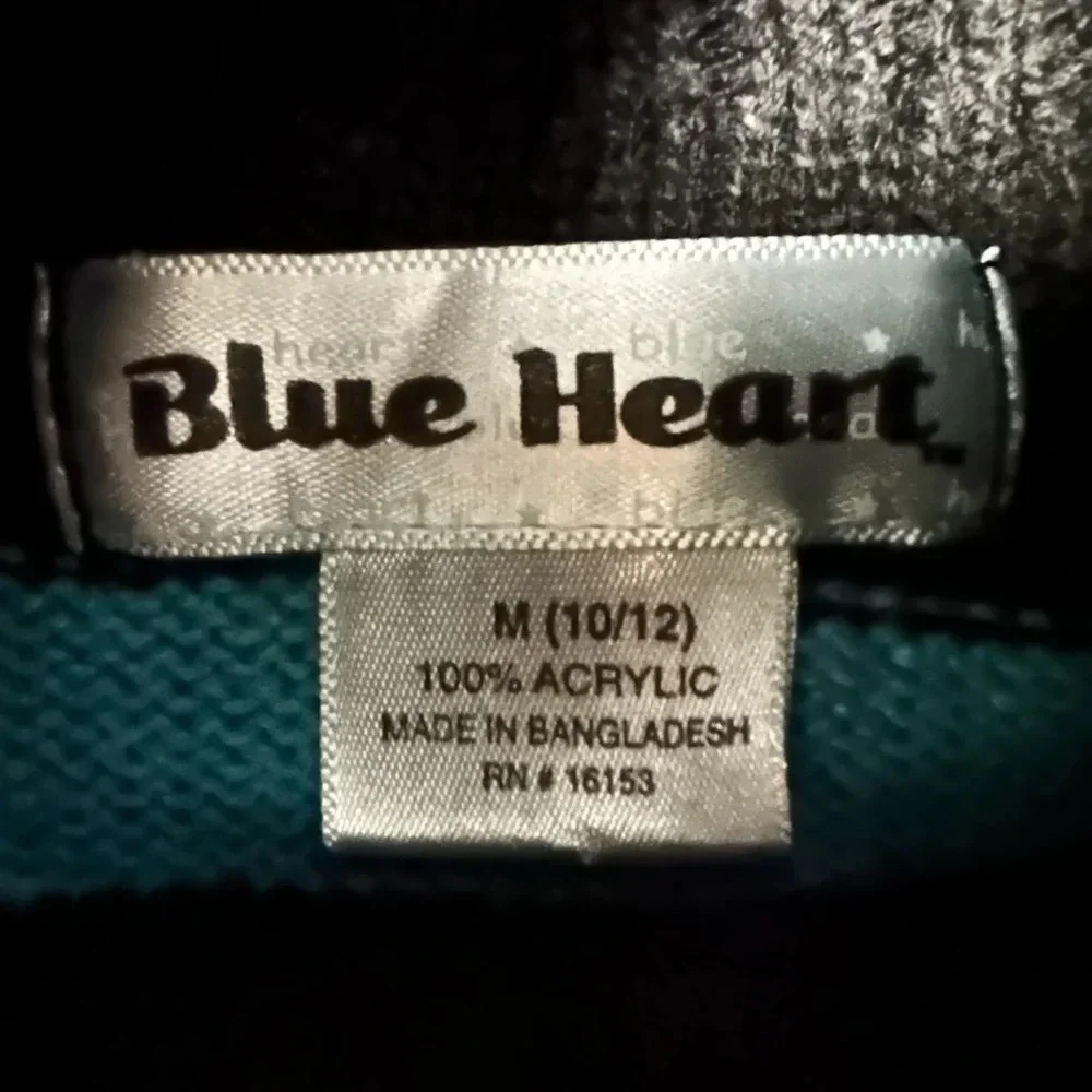 Blue Heart striped sweater