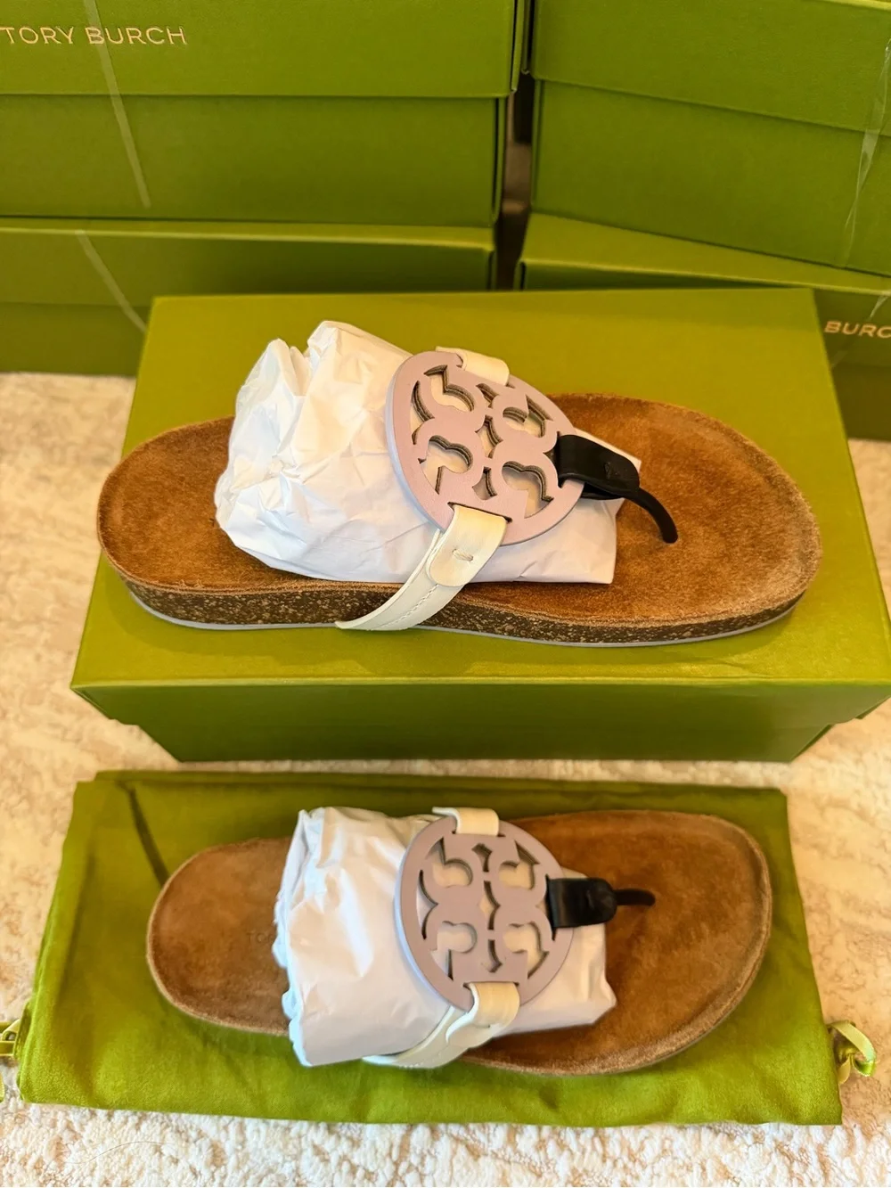 Tory Burch details calfskin
