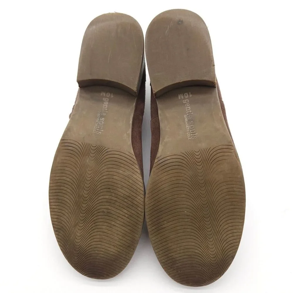 Kenneth Cole (Womens 10 M)‎ Gentle Souls Suede Chelsea Ankle Pull On Boots Brown