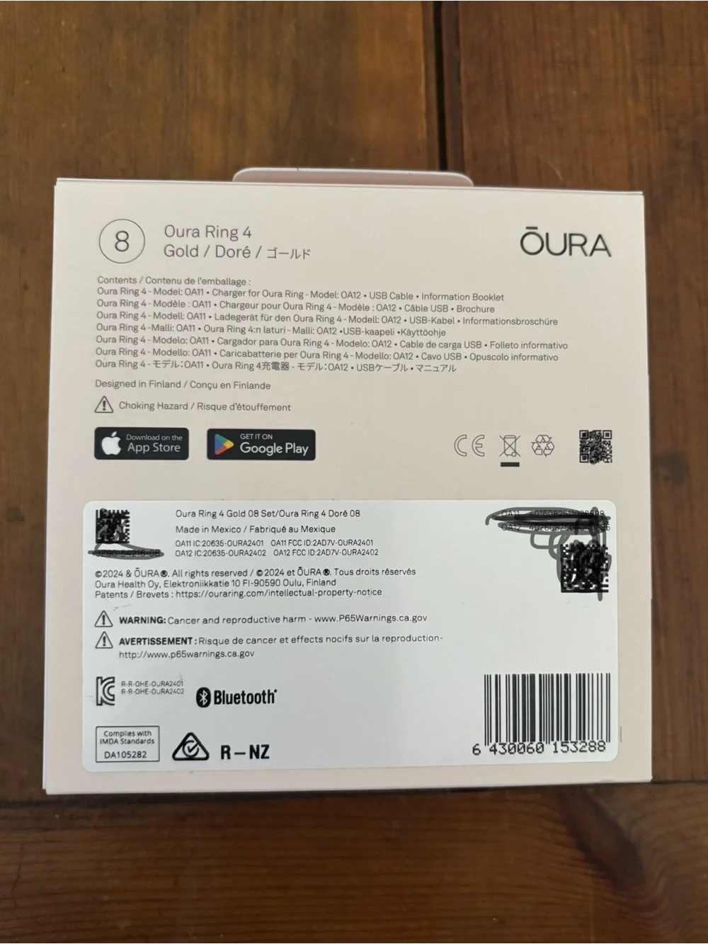 Oura ring gold
