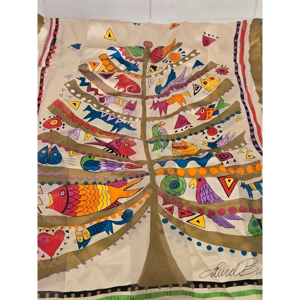 Laurel Burch bold scarf