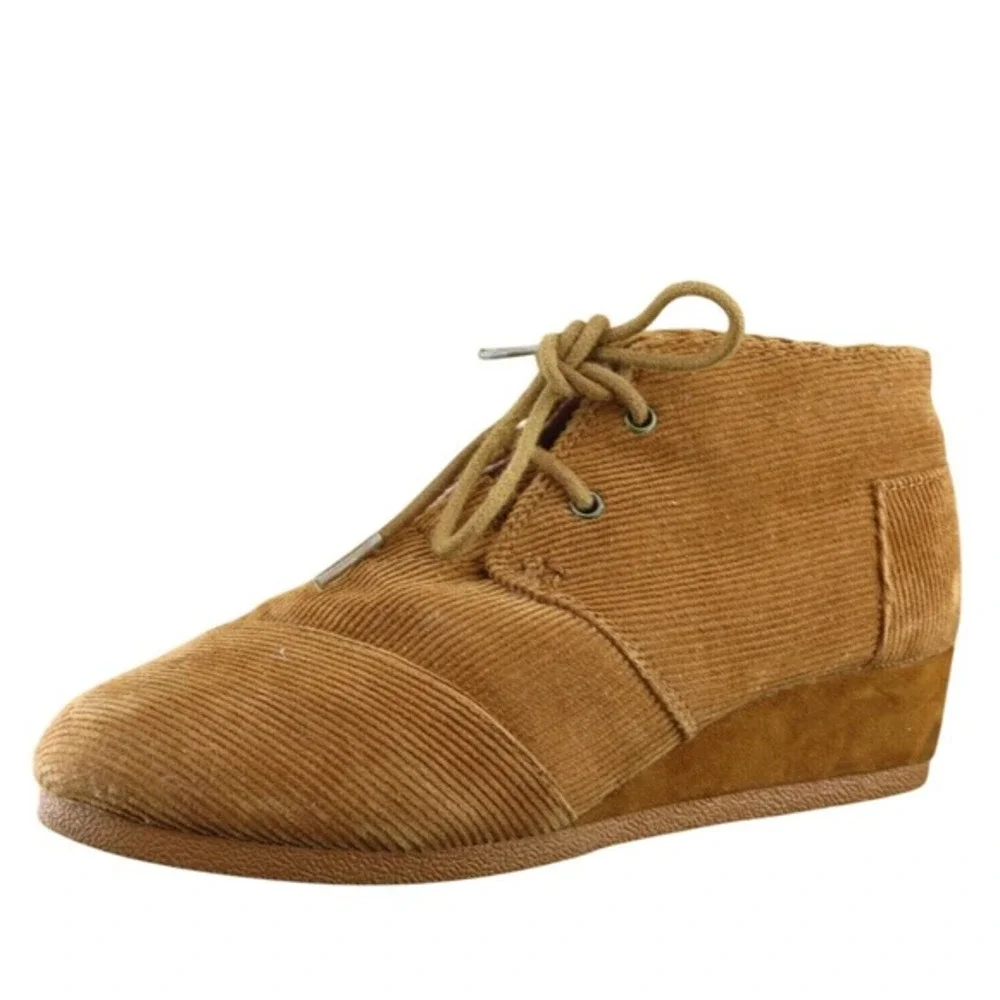 Toms Youth Girls Shoes‎ Size 4 M Brown Short Boot Synthetic