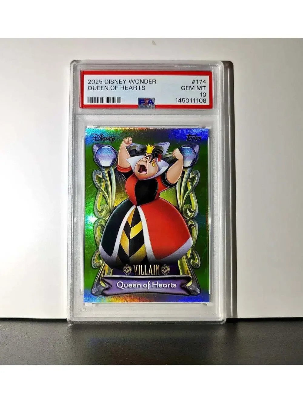 Queen of Hearts 2025 Topps Disney Wonder #174 Card Alice in Wonderland PSA 10