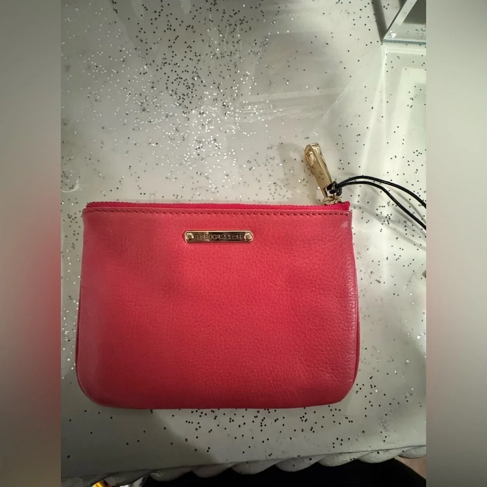 Rebecca Minkoff “Be Guilty” Coral Pink  Leather Clutch