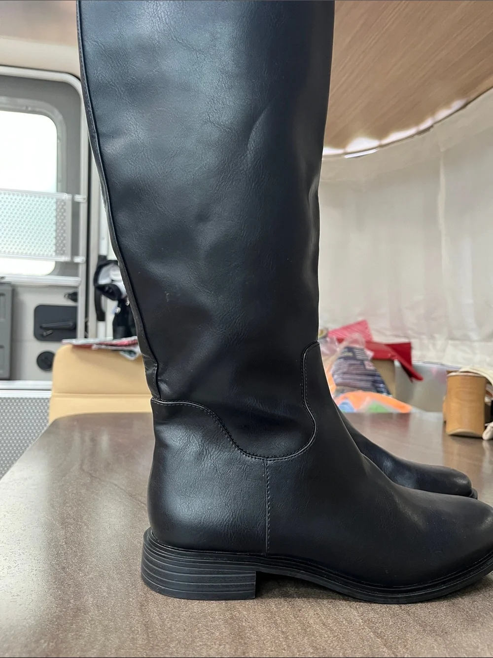 Nordstrom Black Over-the-Knee Leather Boots