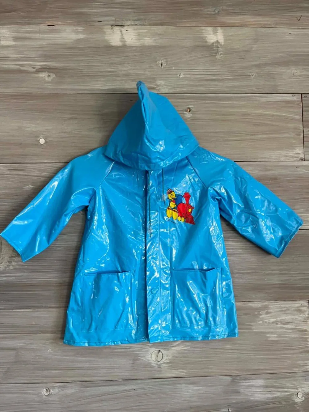 Vintage 80s Sesame Street Raincoat Toddler