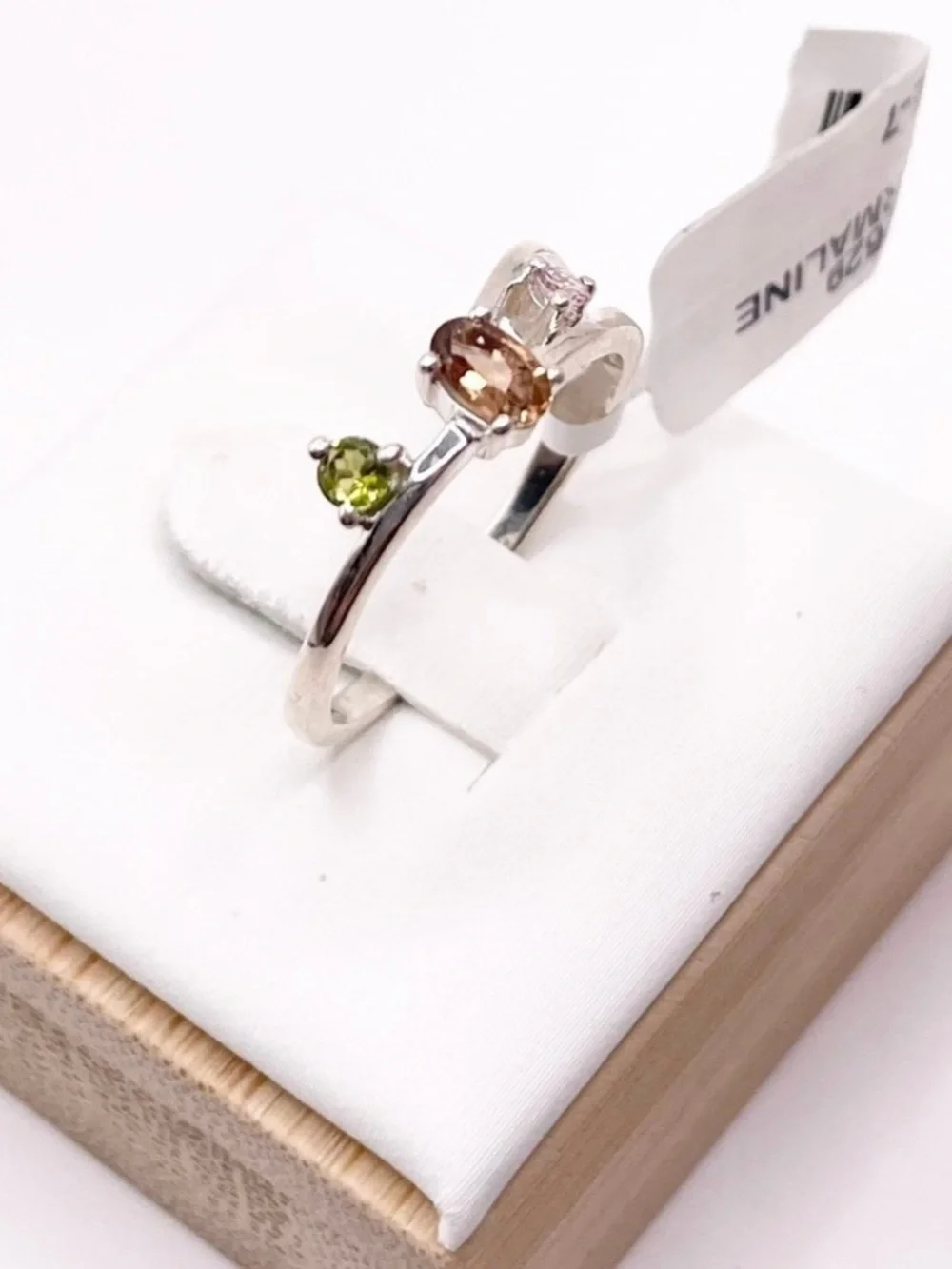 Size 6.5 Tourmaline 925 Sterling silver ring